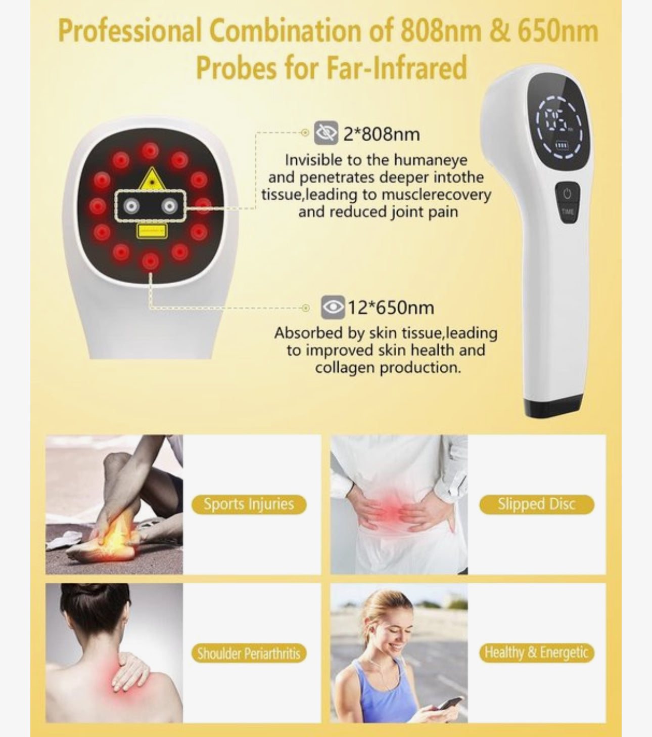 Vimoora Krachtige Roodlicht Lasertherapie-apparaat 3.0